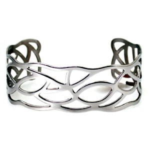 Openwork Cuff in Stainless Steel - BG40